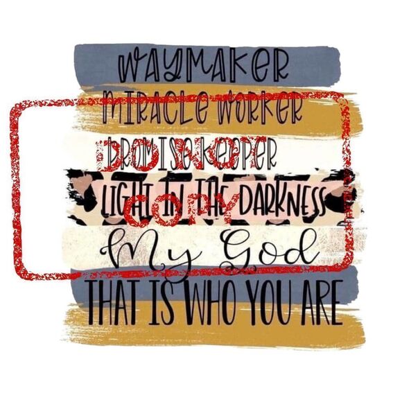 3 Waymaker Sublimation Transfer - Picture 1 of 1